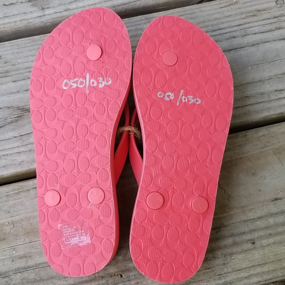 Coach Flip Flops - Picture 3 of 4
